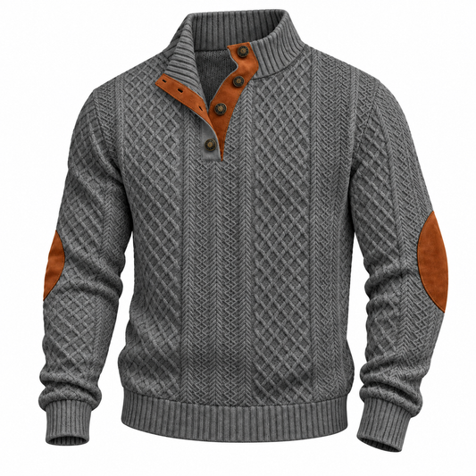 Button-Neck Sweater