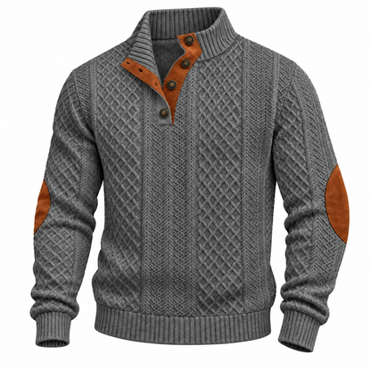 Button-Neck Sweater