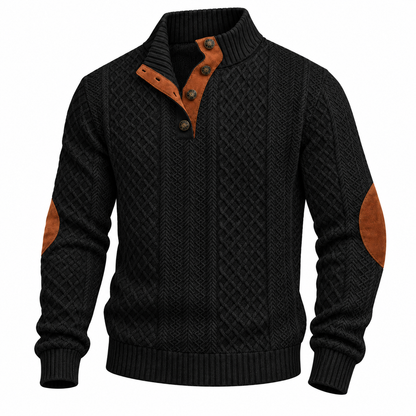 Button-Neck Sweater