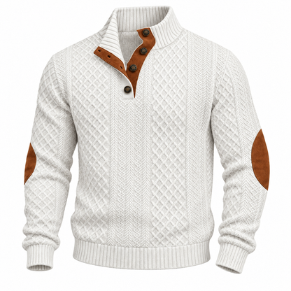 Button-Neck Sweater